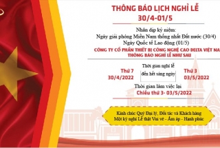 Lịch nghỉ lễ 30/4 - 01/5 năm 2022